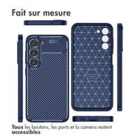 imoshion Coque silicone Carbon Samsung Galaxy S23 - Bleu