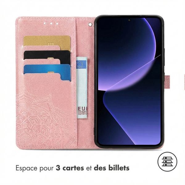 imoshion Etui de télephone Mandala Xiaomi 13T / 13T Pro - Rose Doré