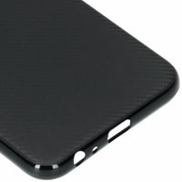 Coque silicone Carbon Samsung Galaxy J6 Plus - Noir