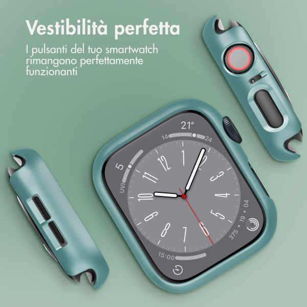 imoshion Coque rigide à couverture complète Apple Watch 4 / 5 / 6 / SE - 44 mm - Vert foncé