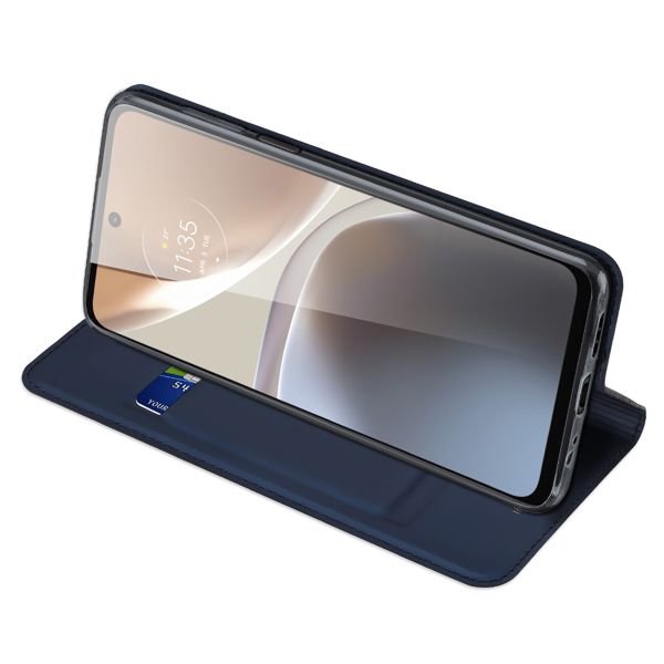 Dux Ducis Étui de téléphone Slim Motorola Moto G32 - Bleu foncé