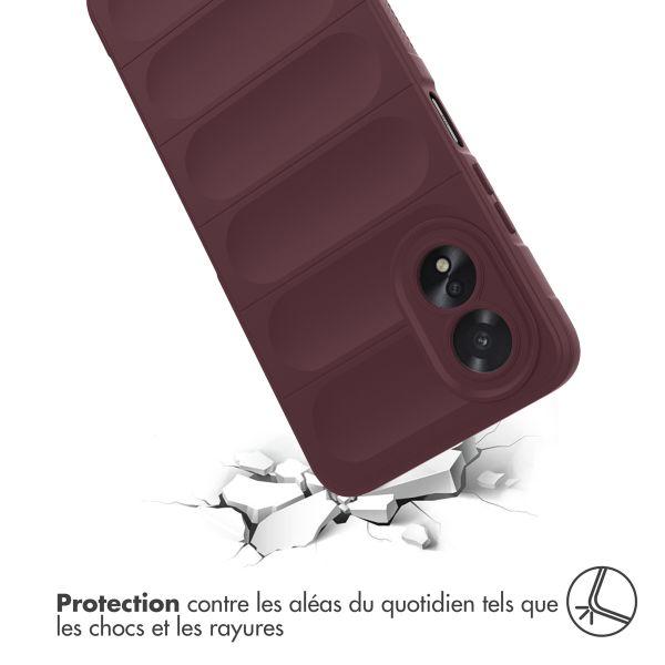 imoshion Coque arrière EasyGrip Oppo A18 / Oppo A38 - Aubergine