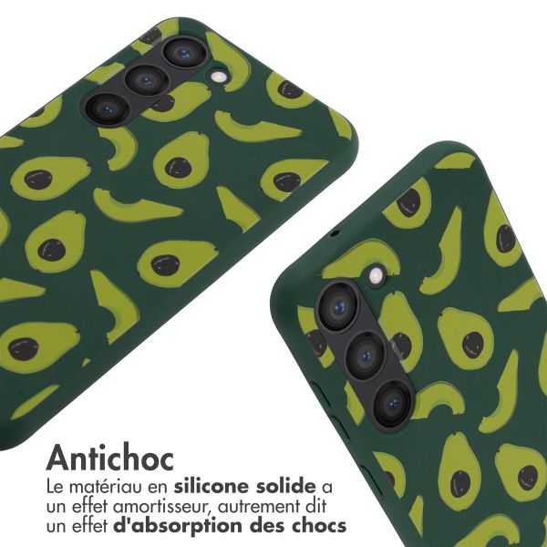 imoshion Coque design en silicone avec cordon Samsung Galaxy S23 - Avocado Green