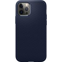 Spigen Coque Liquid Air Apple iPhone 12 (Pro) - Bleu foncé