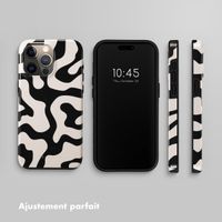 Selencia Coque arrière Vivid Apple iPhone 15 Pro Max - Art Wave Black