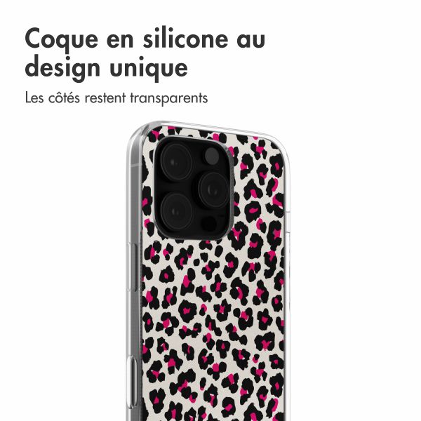 imoshion Coque Design iPhone 16 Pro - Leopard Pink