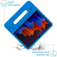 imoshion Coque kidsproof avec poignée Galaxy Tab S8 Plus / S7 Plus / S7 FE 5G - Bleu