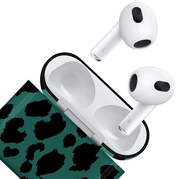 imoshion ﻿Coque Hardcover Design AirPods 3 (2021) - Green Leopard