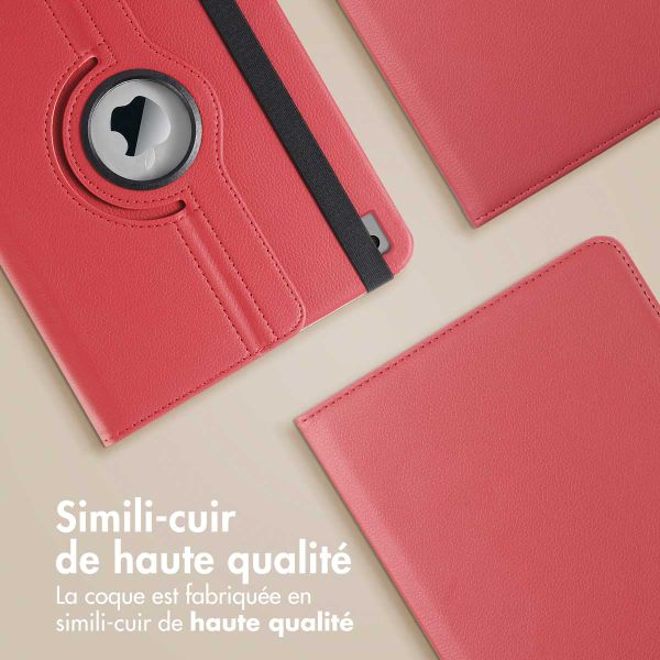 imoshion Coque tablette rotatif à 360° Apple iPad 6 (2018) 9.7 pouces / iPad 5 (2017) 9.7 pouces - Rouge foncé