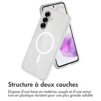 imoshion Coque Pailletée avec MagSafe Samsung Galaxy A56 - Paillettes Transparent