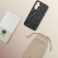 Selencia Coque Sabi imprimé panthère avec MagSafe Samsung Galaxy A56 - Midnight Black