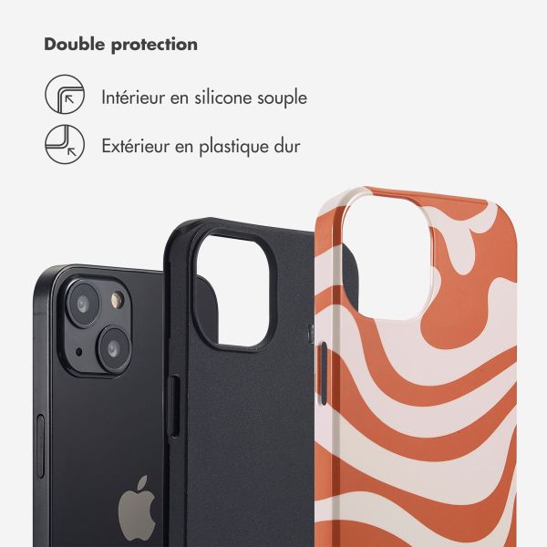 Selencia Coque arrière Vivid Tough iPhone 13 - Dream Swirl Orange