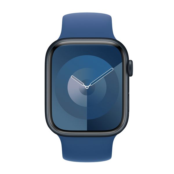 Apple Bracelet Boucle unique en Silicone Apple Watch | 44/45/46/49 mm - Taille 9 - Ocean Blue