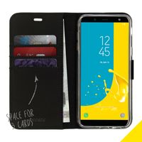 Accezz Étui de télephone Wallet Samsung Galaxy J6 - Noir