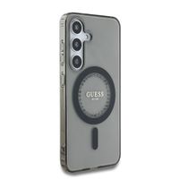 Guess Coque MagSafe IML avec strass Samsung Galaxy S25 - Noir