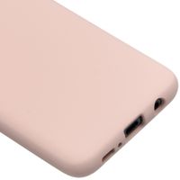 Accezz Coque Liquid Silicone Samsung Galaxy S10e - Rose