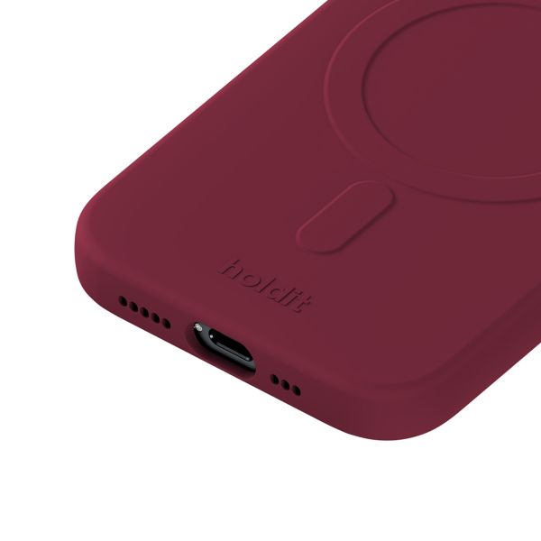 Holdit Coque MagSafe Apple iPhone 15 Pro - Red Velvet
