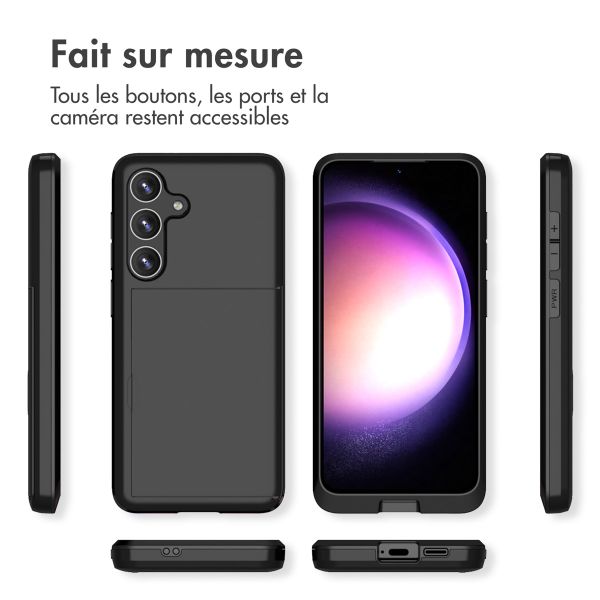 imoshion Coque arrière avec porte-cartes Samsung Galaxy S24 - Noir