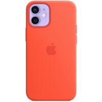 Apple Coque en silicone MagSafe Apple iPhone 12 Mini - Electric Orange