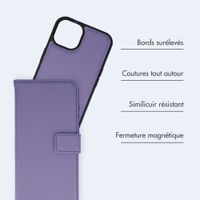 imoshion Étui portefeuille luxe 2-en-1 amovible Apple iPhone 14 - Violet
