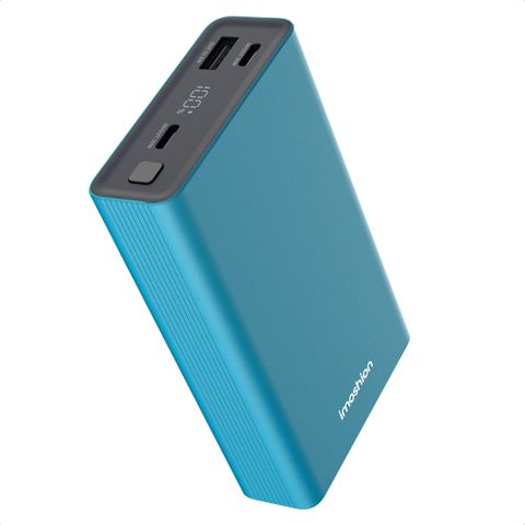 imoshion Ultra Series Aluminium Batterie externe 20.000 mAh - Charge rapide jusqu'à 33 watts - Petrol Green