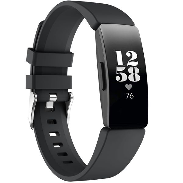 imoshion Bracelet silicone le Fitbit Inspire - Noir