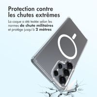 Accezz Coque arrière Xtreme Impact avec MagSafe Samsung Galaxy S25 Ultra - Transparent