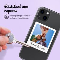 Coque personnalisée avec polaroid iPhone 13 - Transparent