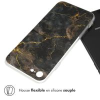 imoshion Coque Design Apple iPhone SE (2022 / 2020) / 8 / 7 - Black Marble
