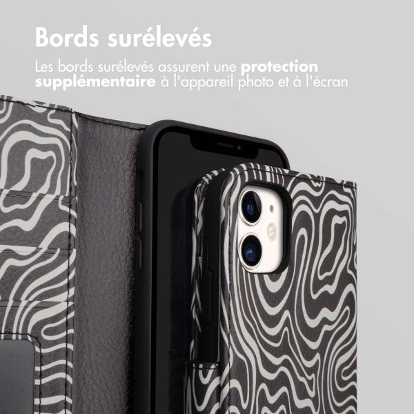 imoshion Étui de télephone portefeuille Design Apple iPhone 11 - Black And White