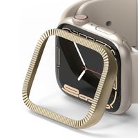 Ringke Style de lunette Apple Watch Series 7 / 8 / 9 - 41 mm - Matte Curve Gold