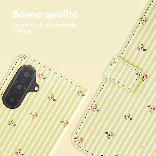 imoshion Étui de télephone portefeuille Design Samsung Galaxy A37 (5G) - Garden Stripes
