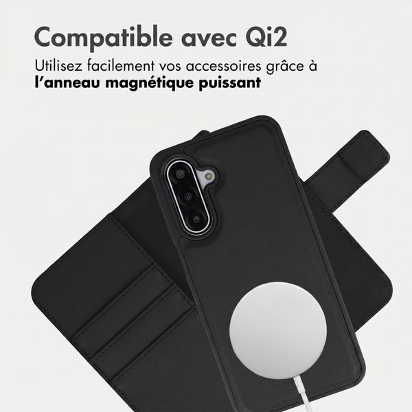 imoshion Étui portefeuille luxe 2-en-1 amovible Samsung Galaxy A17 (5G) / (4G) - Noir