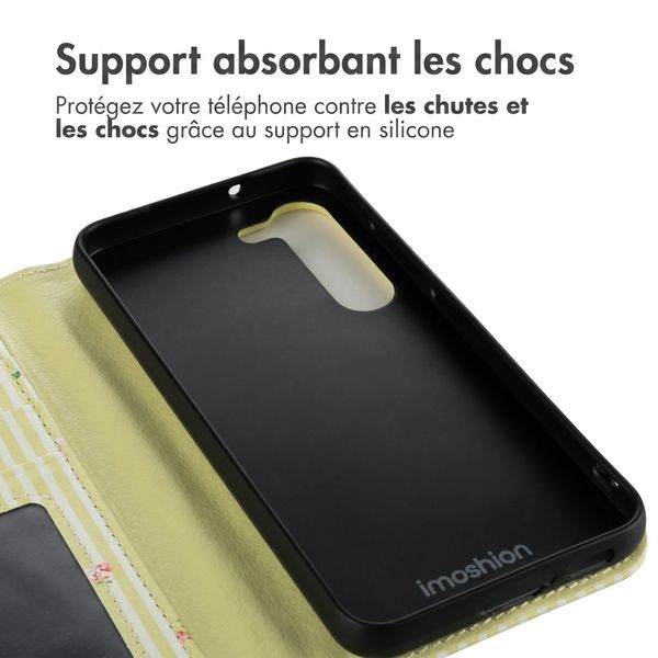 imoshion Étui de télephone portefeuille Design Samsung Galaxy S23 - Garden Stripes