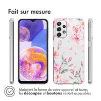 imoshion Coque Design Galaxy A23 (5G) - Fleur - Rose