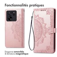 imoshion Etui de télephone Mandala Xiaomi 13T / 13T Pro - Rose Doré
