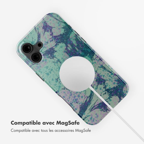 Selencia Coque arrière Vivid Tough avec MagSafe iPhone 16 - Fresh Paint Green