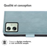 imoshion Étui de télephone portefeuille Motorola Moto G54 - Bleu clair