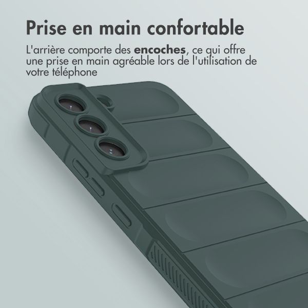 imoshion Coque arrière EasyGrip Samsung Galaxy S22 - Vert foncé