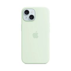 Apple Coque en silicone MagSafe Apple iPhone 15 - Soft Mint