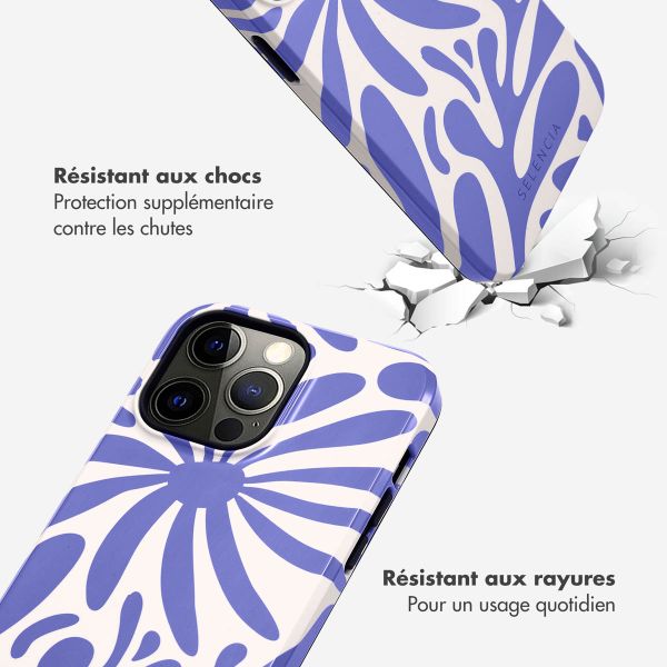 Selencia Coque arrière Vivid Apple iPhone 14 Pro Max - Modern Bloom Sapphire Blue