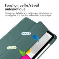 imoshion Coque tablette rigide Trifold Apple iPad 11 (2025) 11 pouces A16 / iPad 10 (2022) 10.9 pouces - Vert