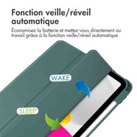 imoshion Coque tablette rigide Trifold iPad 11 (2025) 11 pouces / iPad 10 (2022) 10.9 pouces - Vert