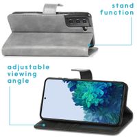 imoshion Étui de télephone portefeuille de luxe Samsung Galaxy S21 - Gris