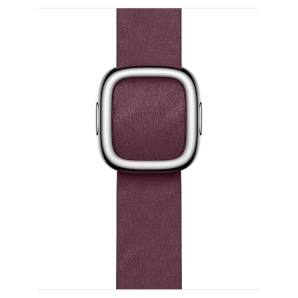 Apple Modern Buckle FineWoven Apple Watch Series 1 t/m 9 / SE (38/40/41 mm) | Series 10 / 11 (42 mm) - Taille L - Mulberry