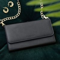 Selencia Serpent Clutch amovible Tierra iPhone 12 Mini - Noir