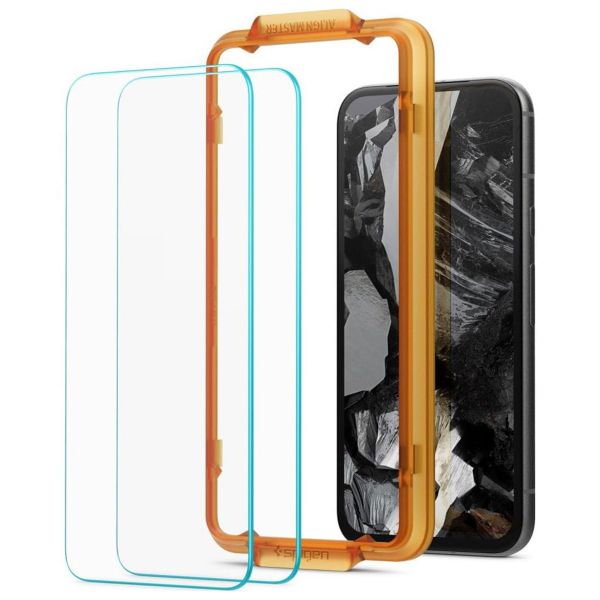 Spigen Protection d'écran en verre trempé AlignMaster Cover Google Pixel 8a - 2 Pack