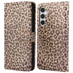 imoshion Étui de téléphone portefeuille Design Samsung Galaxy A35 - Leopard Mood