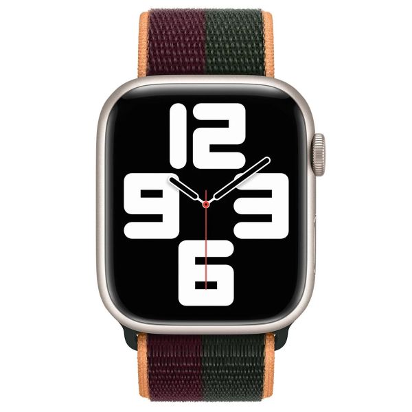 Apple Sport Loop bracelet Apple Watch Series 1 á 10 / SE / Ultra (2) (44/45/46/49 mm) - Dark Cherry/Forest Green