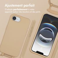 imoshion Coque arrière Color avec cordon amovible et MagSafe Apple iPhone 16e - Nude